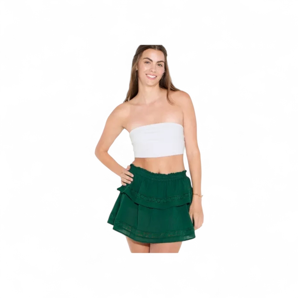 Wild Fable White Crop Tube Top